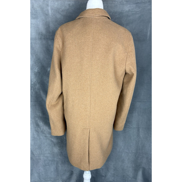 Gap Wool Blend OverCoat Mens Small (46) Camel Tan Italian Academia Office - Picture 2 of 16